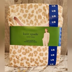 🌷🌸Kate Spade Lepard print Cream and Tan Pajama